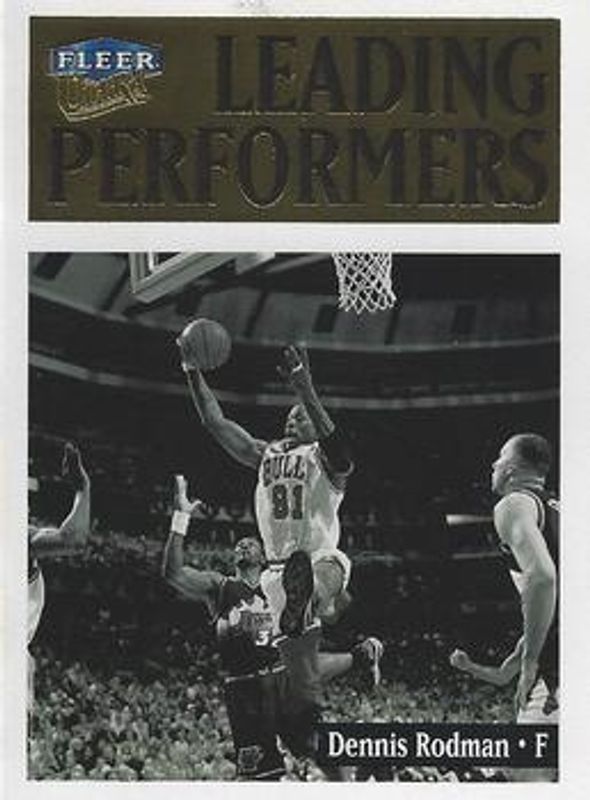 Dennis Rodman 1998 Fleer Ultra #12-LP Leading Performers RAW