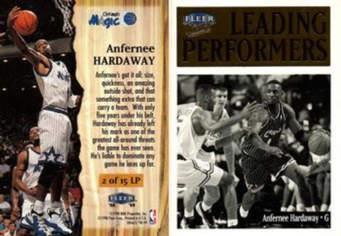 Anfernee Hardaway 1998 Fleer Ultra #2-LP Leading Performers RAW