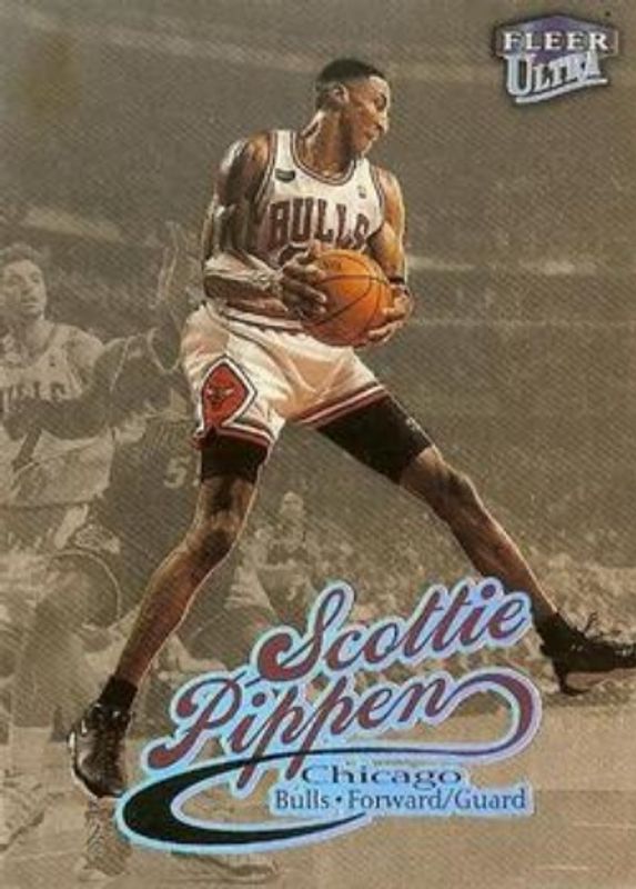 Scottie Pippen 1998 Fleer Ultra #100P Platinum Medallion /99 RAW