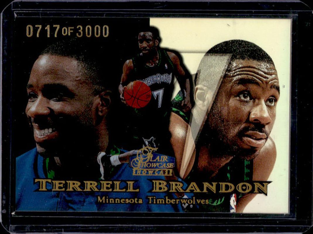 Terrell Brandon 1998 Flair Showcase #44 Row 1 /1500 RAW