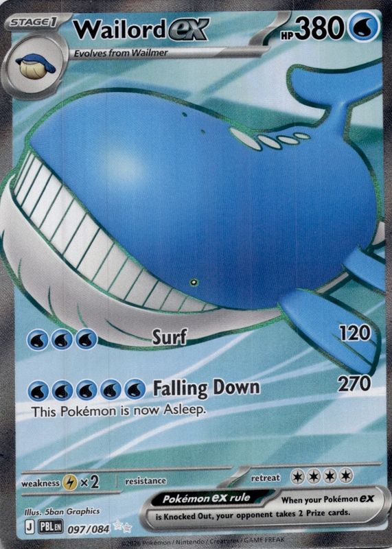 wailord ex pokemon card price - Wailord-EX (147/160) - XY Primal Clash ex) is 0 Wailord ex | Dex -