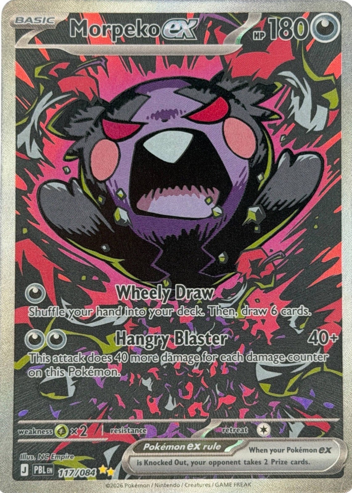 Morpeko ex 2026 Mega Evolution: Pitch Black #117/84 Special