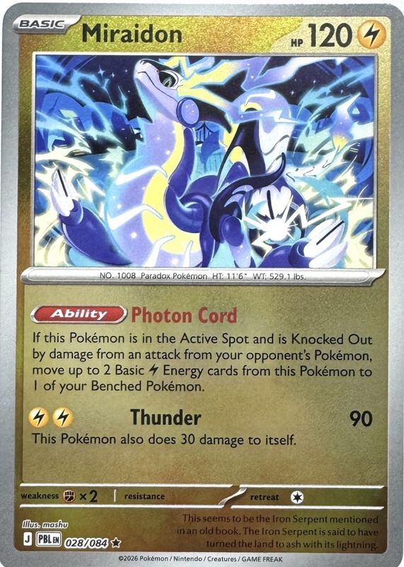 miraidon holographic pokemon card 2023 Scarlet & Violet #081/198 ex Holo PSA 9  Burbank Cards proof acrylic case and featuring a striking image of the captivating character Pokmon Miraidon Holo Card Pokemon