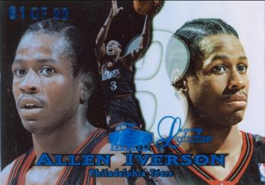Allen Iverson 1998 Flair Showcase #6L Row 1 - Legacy