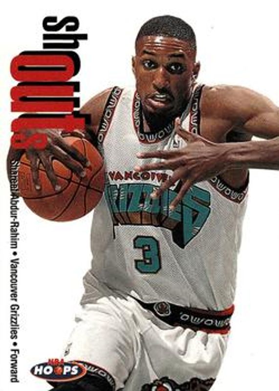 Shareef Abdur-Rahim 1998 Hoops #1-SO Shout Outs RAW