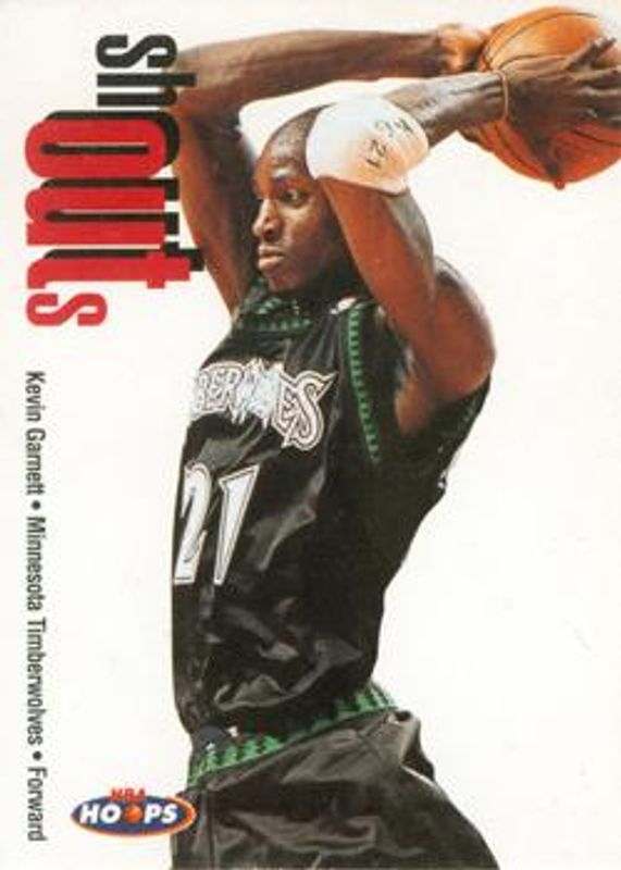Kevin Garnett 1998 Hoops #7-SO Shout Outs RAW