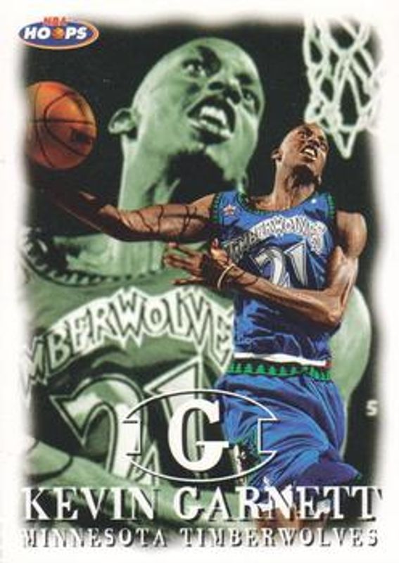 Kevin Garnett 1998 Hoops Promo Sheet Singles RAW