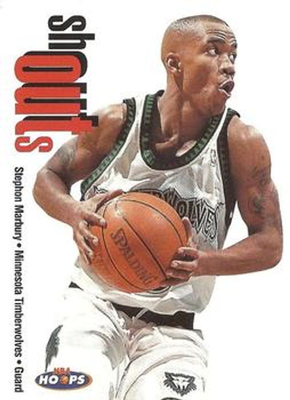 Stephon Marbury 1998 Hoops #17-SO Shout Outs RAW