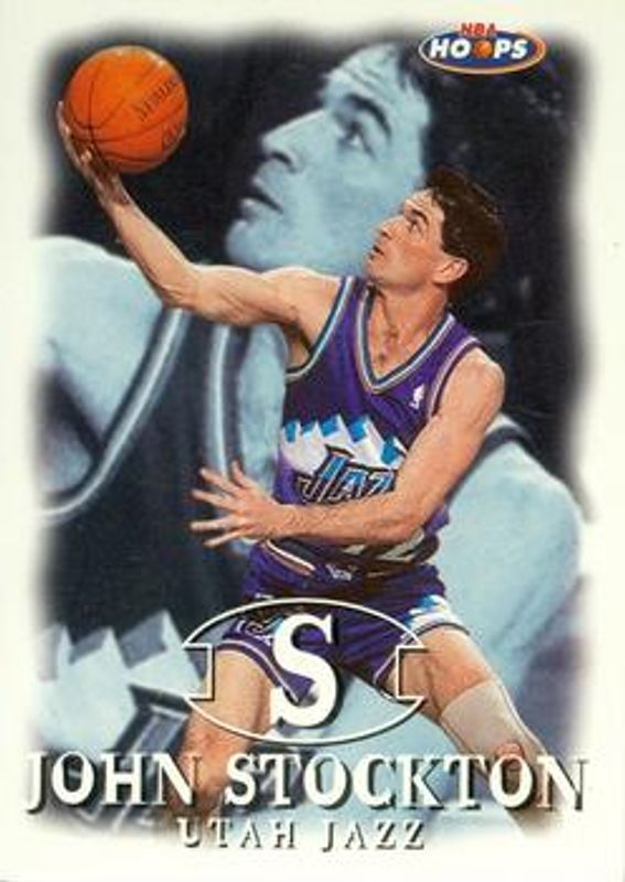 John Stockton 1998 Hoops #9 Base RAW