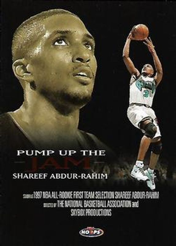 Shareef Abdur-Rahim 1998 Hoops #7-PJ Pump Up the Jam RAW
