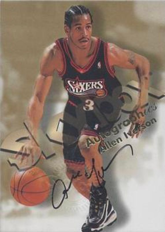 Allen Iverson 1998 Hoops Autographics RAW