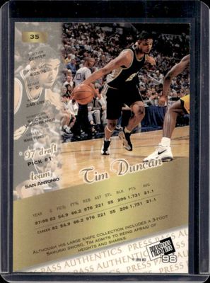 1998 Press Pass Authentics #35 Hang Time