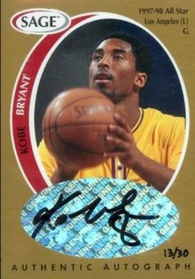 1998 Sage #A6 Autographs Gold /110