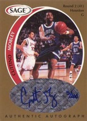 1998 Sage #A33 Autographs Gold /110