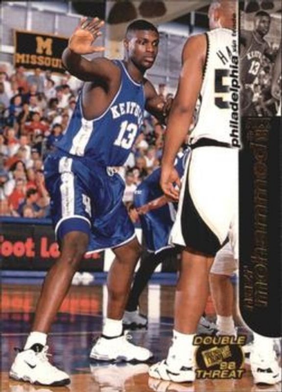 Nazr Mohammed 1998 Press Pass Double Threat #21 Base Rookie RAW
