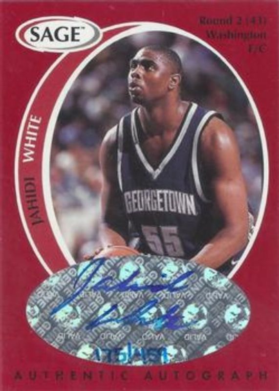 Jahidi White 1998 Sage #A47 Autographs /535 RAW