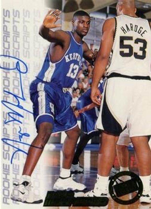 Nazr Mohammed 1998 Press Pass Double Threat Rookie Script Autographs RAW
