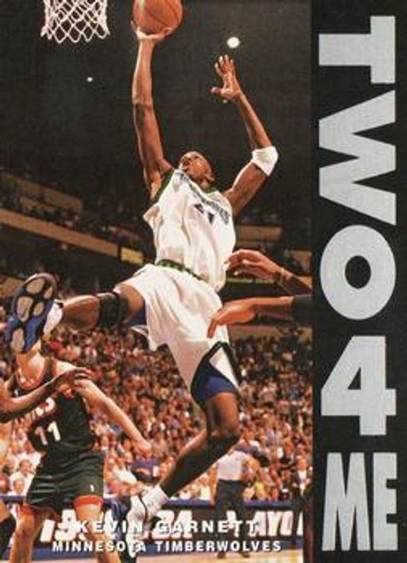Kevin Garnett 1998 Metal Universe #10-TZ Two 4 Me, Zero 4 You RAW
