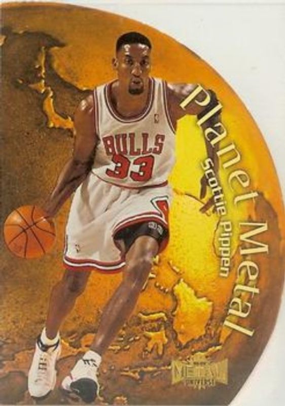 Scottie Pippen 1998 Metal Universe #3-PM Planet Metal RAW