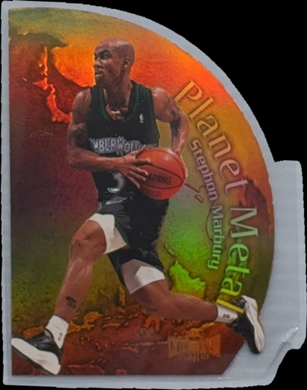 Stephon Marbury 1998 Metal Universe #9-PM Planet Metal RAW