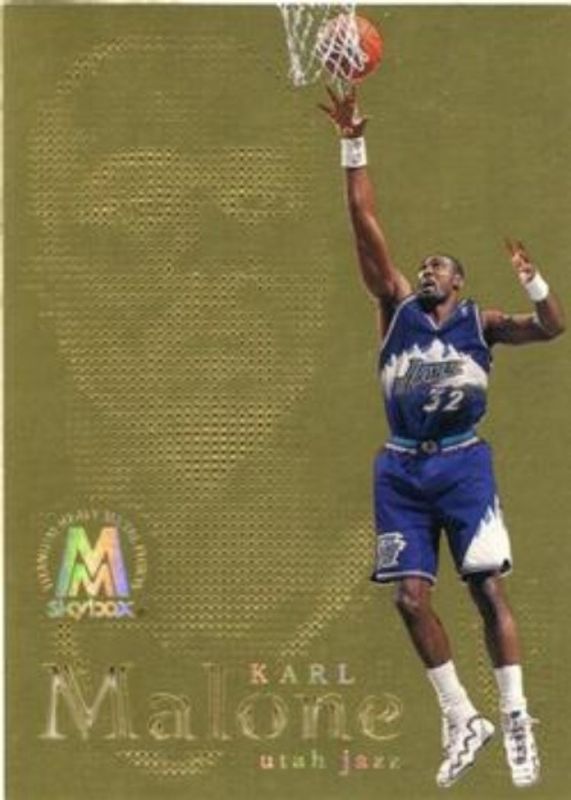 Karl Malone 1998 SkyBox Molten Metal #14F Titanium Fusion /40 RAW