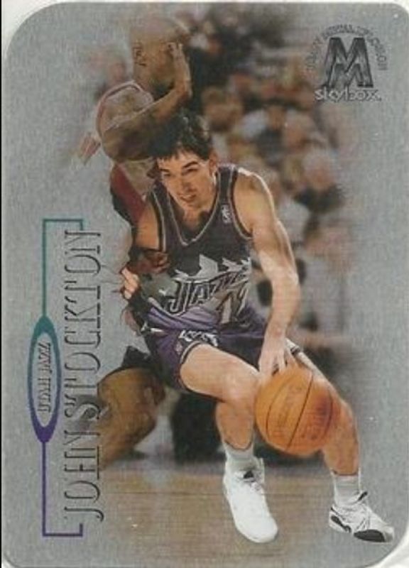 John Stockton 1998 SkyBox Molten Metal #111 Xplosion RAW