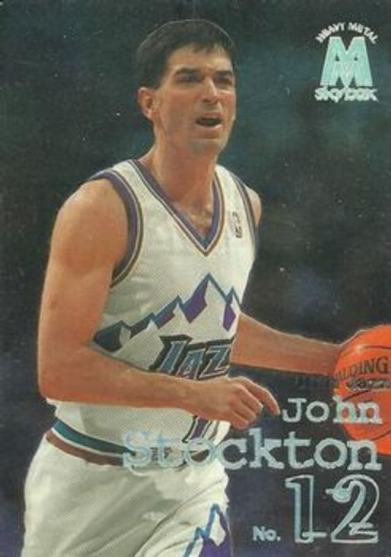 John Stockton 1998 SkyBox Molten Metal #111 Base RAW