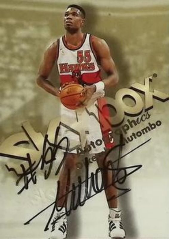 Dikembe Mutombo 1998 SkyBox Molten Metal Autographics RAW