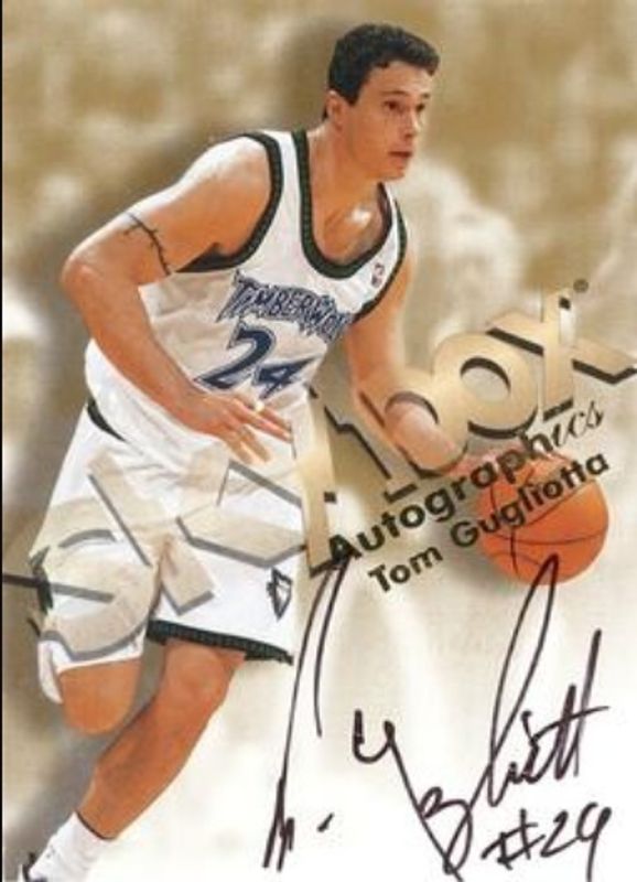 Tom Gugliotta 1998 SkyBox Molten Metal Autographics RAW