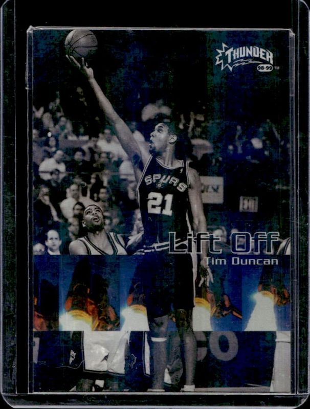 Tim Duncan 1998 SkyBox Thunder #4-LO Lift Off RAW