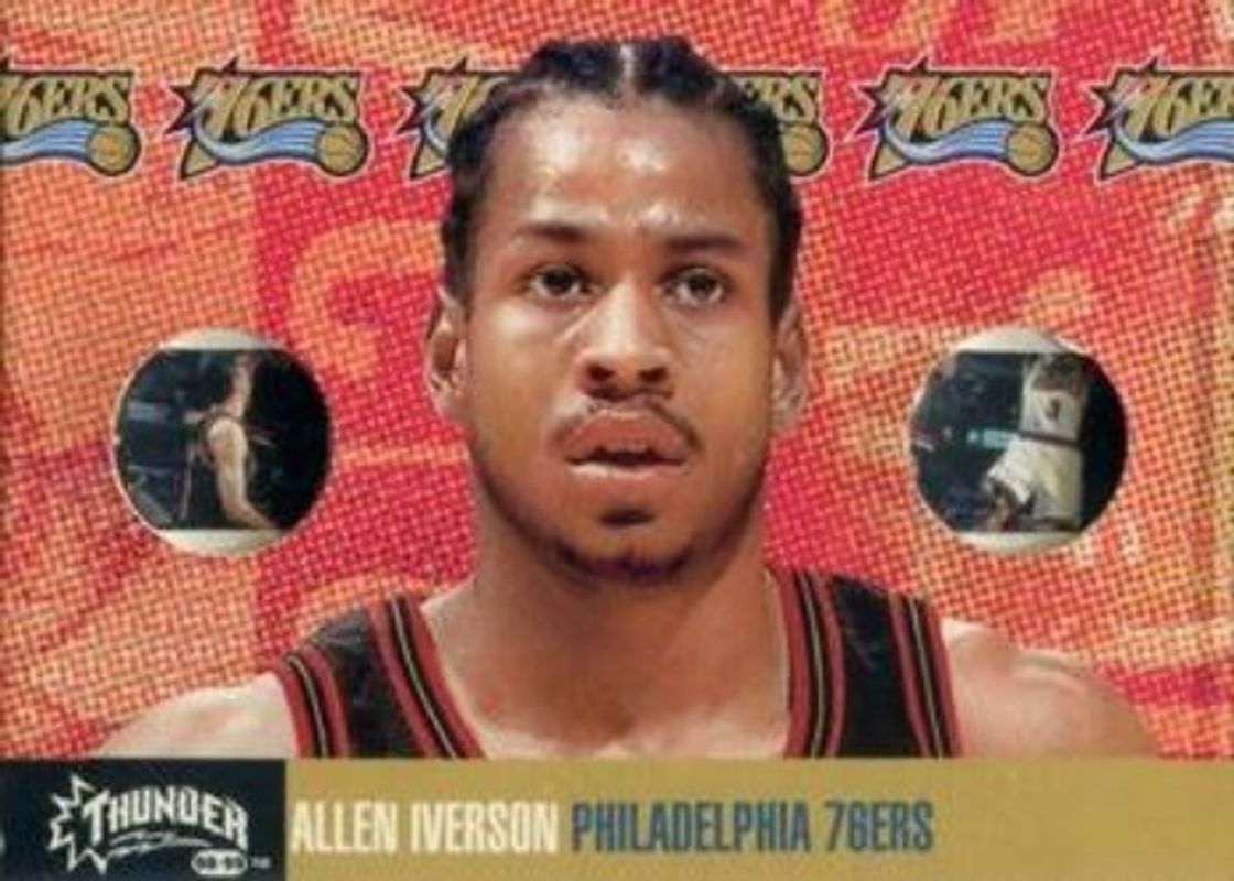 Allen Iverson 1998 SkyBox Thunder #7 Flight School RAW