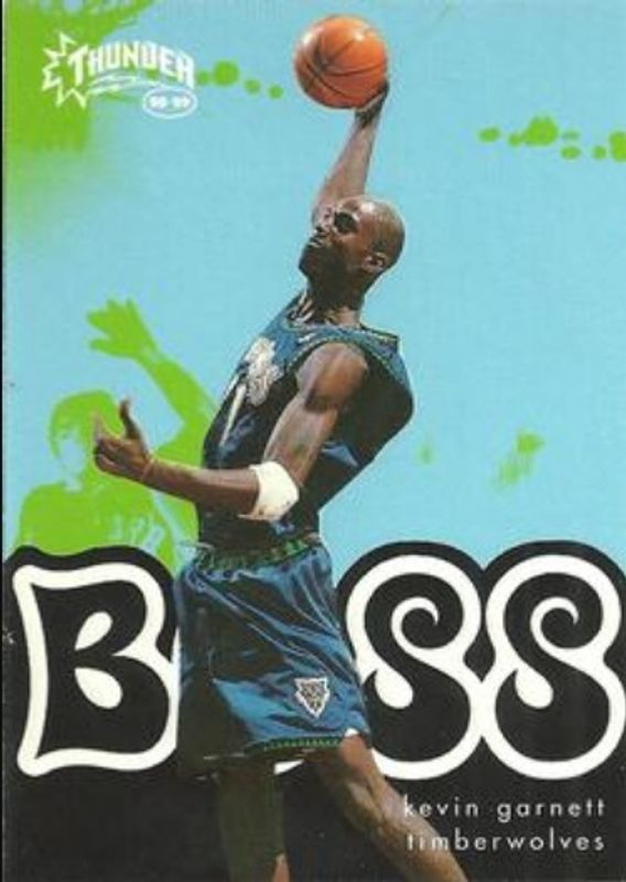 Kevin Garnett 1998 SkyBox Thunder #4-B Boss RAW