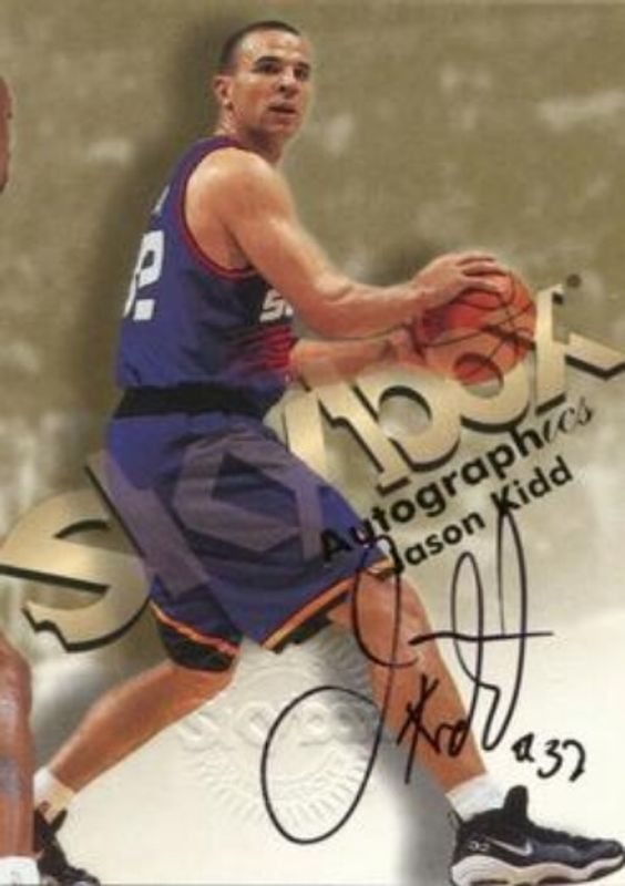 Jason Kidd 1998 SkyBox Thunder Autographics RAW