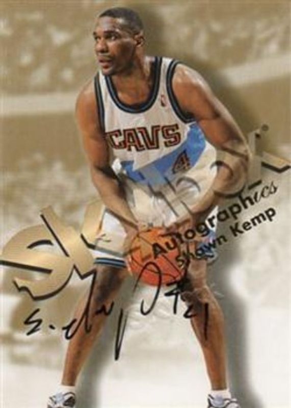 Shawn Kemp 1998 SkyBox Thunder Autographics RAW