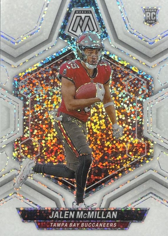 Jalen McMillan 2024 Mosaic #373 White Sparkle /(SSP) Rookie RAW