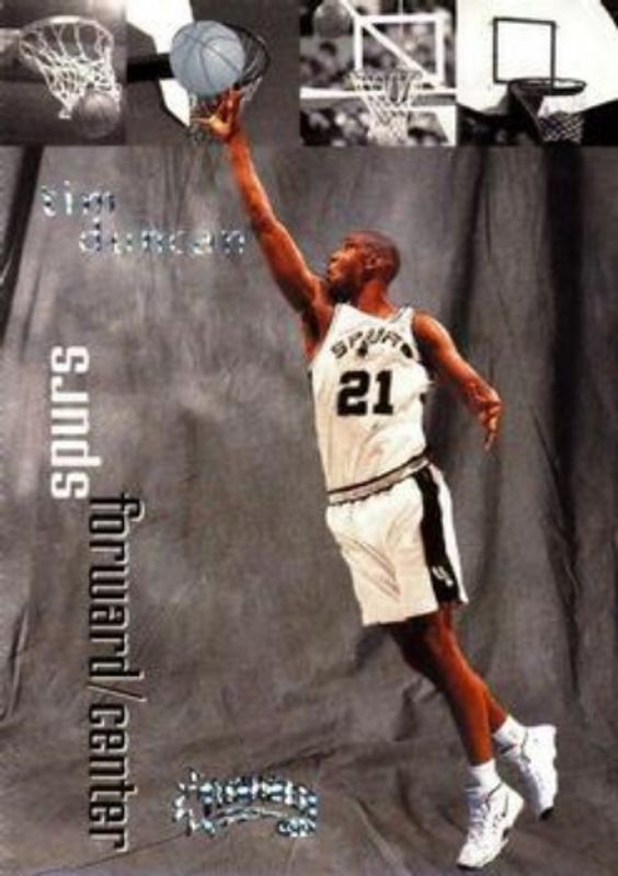 Tim Duncan 1998 SkyBox Thunder #101 Rave /150 RAW