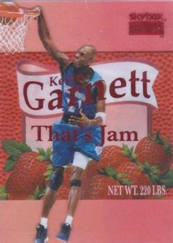 Kevin Garnett 1998 SkyBox Premium #13-TJ That's Jam RAW