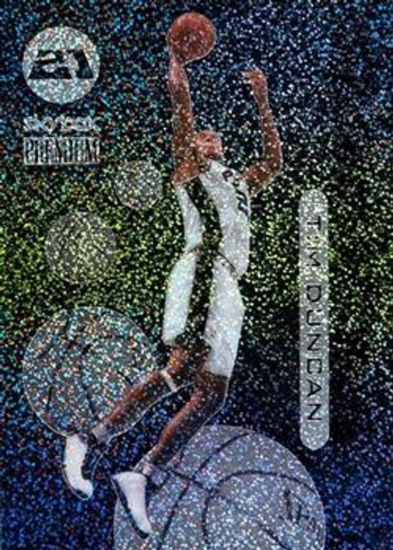 Tim Duncan 1998 SkyBox Premium #6-SF Slam Funk RAW