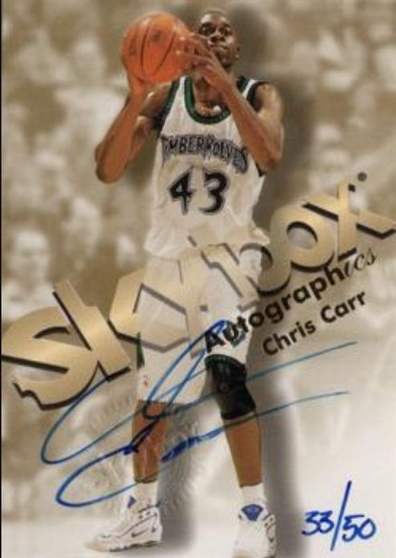 1998 Skybox Premium Autographics Blue /50