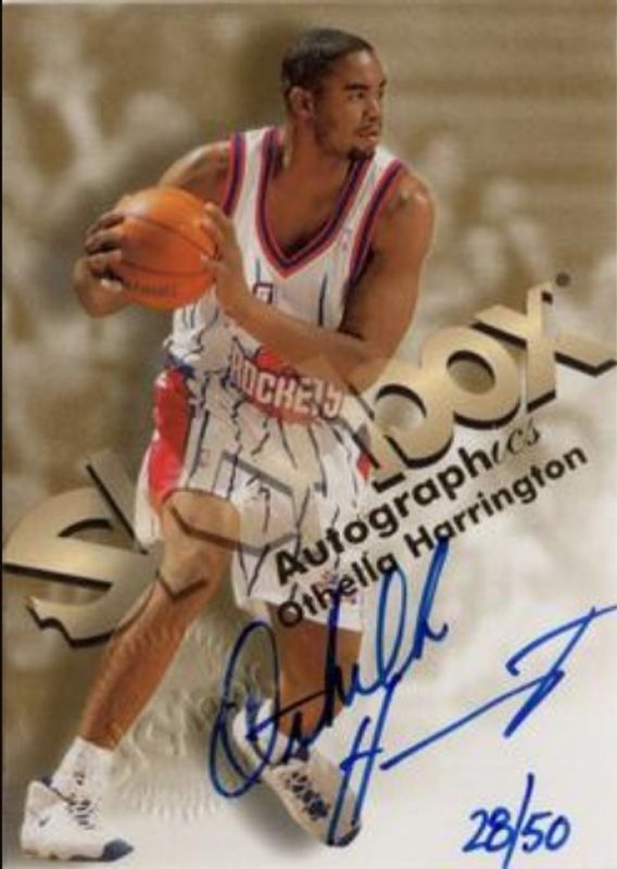 Othella Harrington 1998 SkyBox Premium Autographics Blue /50 RAW