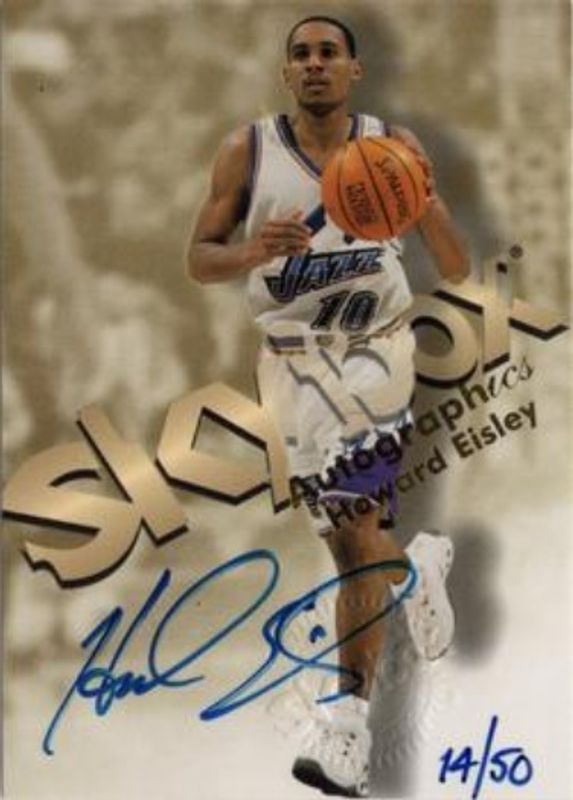 Howard Eisley 1998 SkyBox Premium Autographics Blue /50 RAW