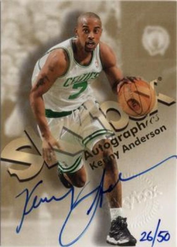 Kenny Anderson 1998 SkyBox Premium Autographics Blue /50 RAW