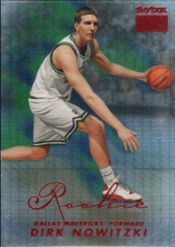 Dirk Nowitzki 1998 Skybox Premium #255 Star Rubies /50 Rookie RAW