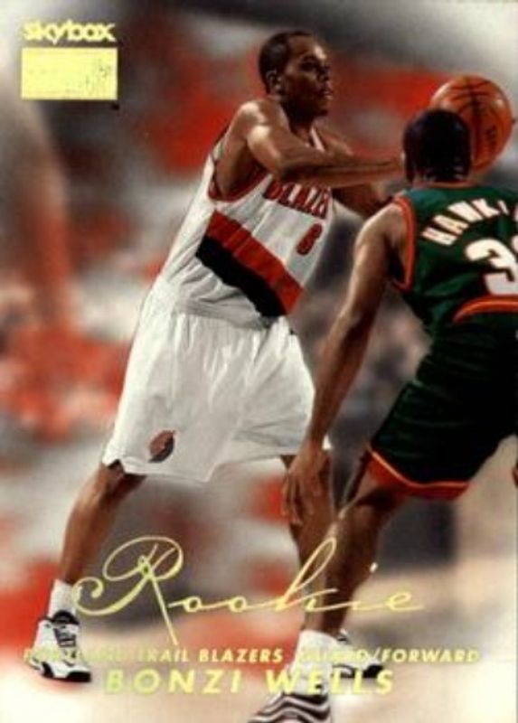 Bonzi Wells 1998 SkyBox Premium #247 Base Rookie RAW