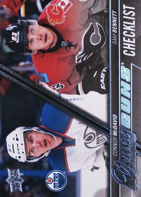 2015 Upper Deck #250 Young Guns Checklist (w/S. Bennett)