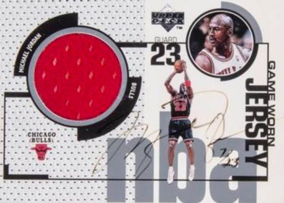 1998 SPx Finite #SPx-GJ Michael Jordan - Autographed Game Jersey /23