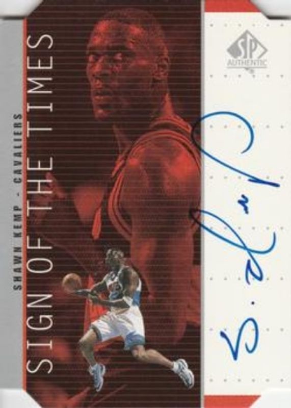 Shawn Kemp 1998 SP Authentic #SH Sign of the Times Autographs - Silver RAW