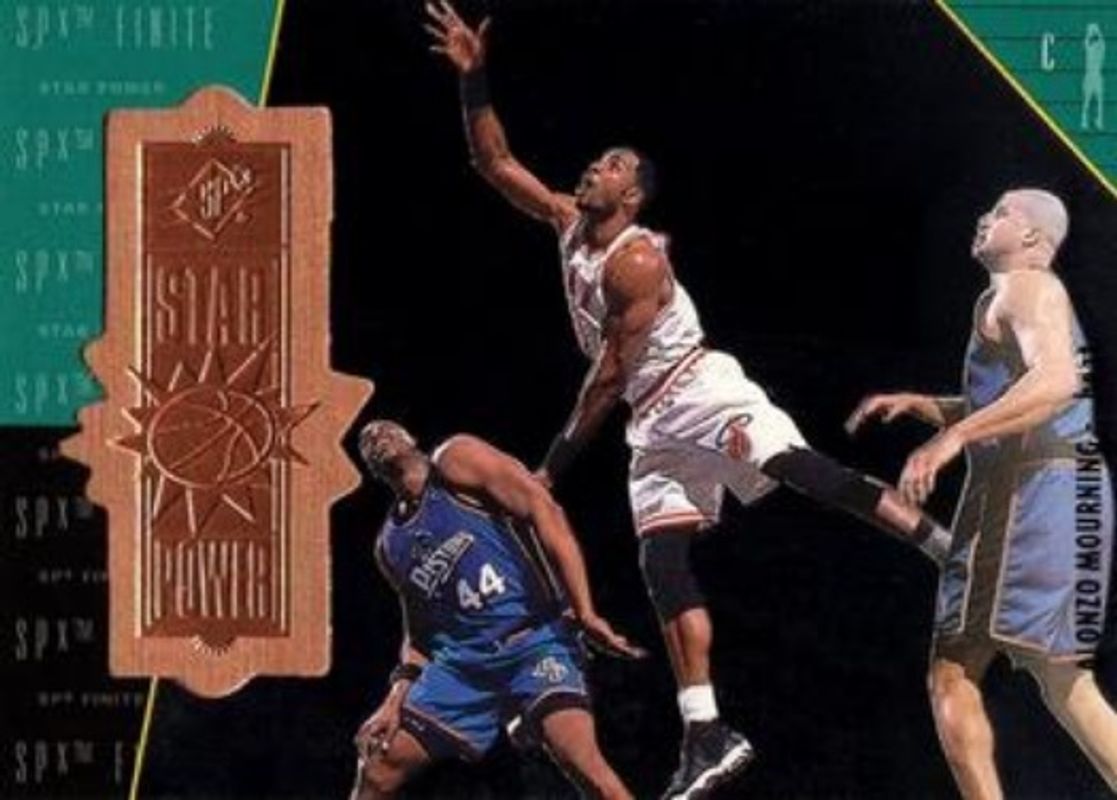 Alonzo Mourning 1998 SPx Finite #149 Base /10000 RAW