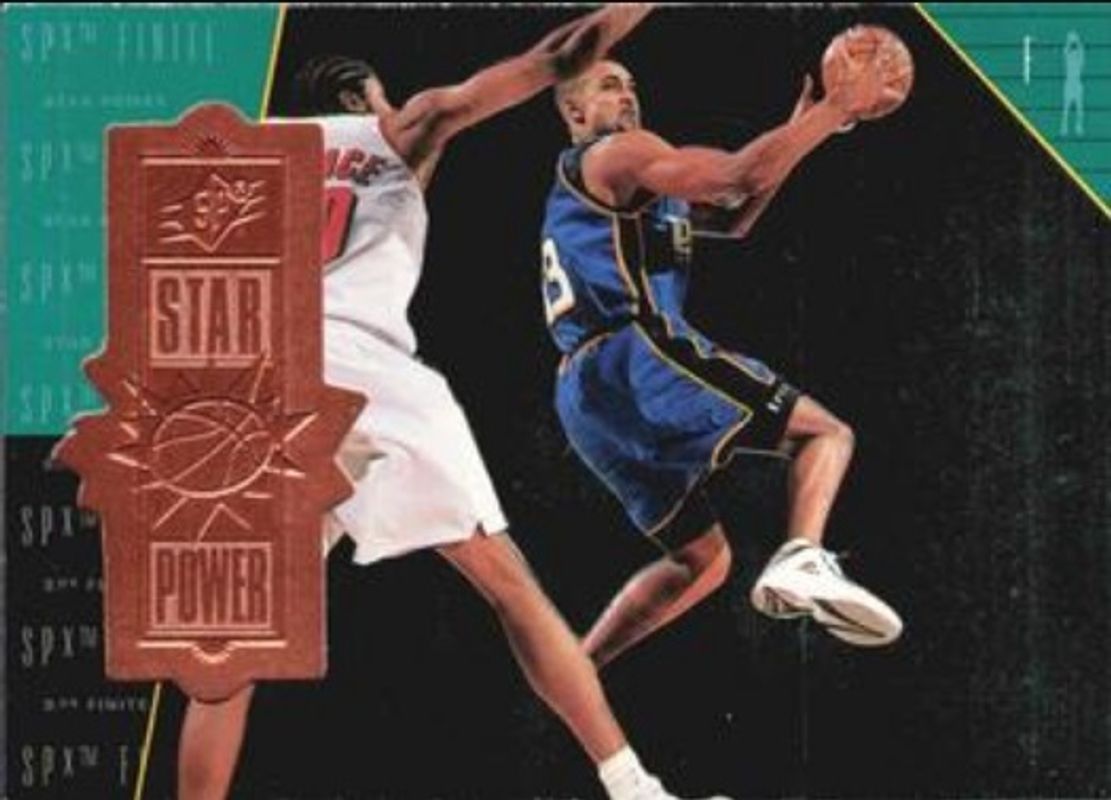 Grant Hill 1998 SPx Finite #94 Base /10000 RAW