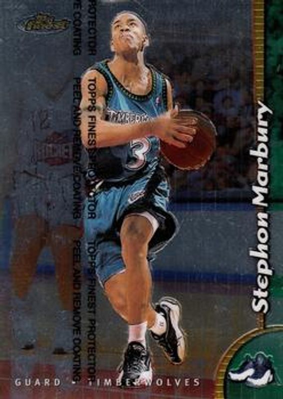 Stephon Marbury 1998 Topps Finest #11 Jumbo RAW